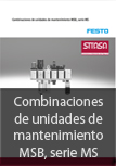 Combinaciones de unidades de mantenimiento MSB, serie MS