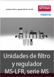 Unidades de filtro y regulador MS-LFR, serie MS