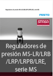 Reguladores de presin MS-LR/LRB/LRP/LRPB/LRE, serie MS