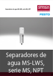 Separadores de agua MS-LWS, serie MS, NPT