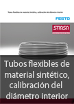 Tubos flexibles dematerial sinttico, calibracin del dimetro interior