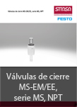 Vlvulas de cierre MS-EM/EE, serie MS, NPT