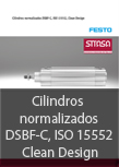 Cilindros normalizados DSBF-C, ISO 15552 Clean Design