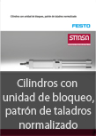 Cilindros con unidad de bloqueo, patrn de taladros normalizado